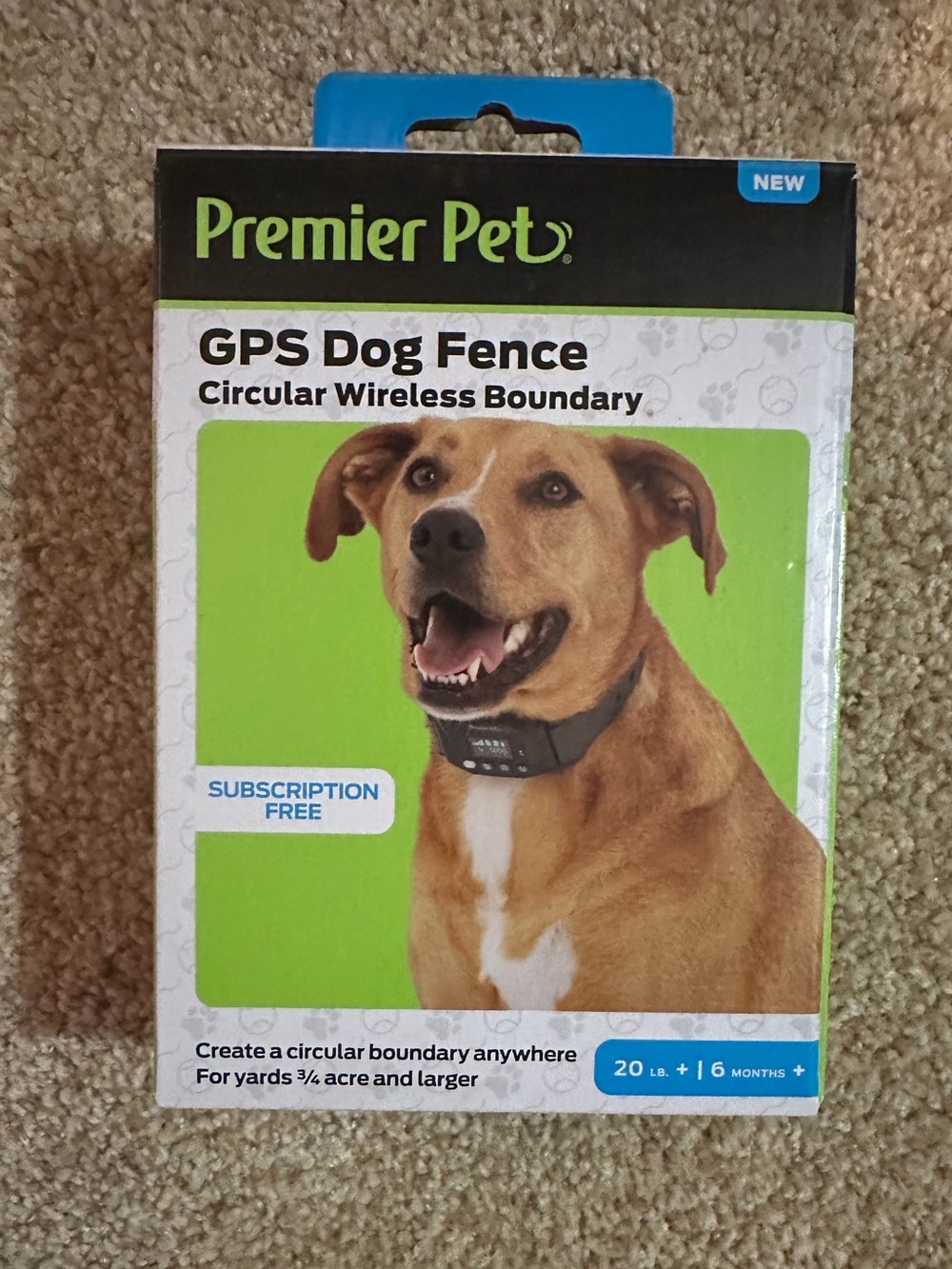 Premier GPS Dog Fence with Circular wireless boundary- Collar